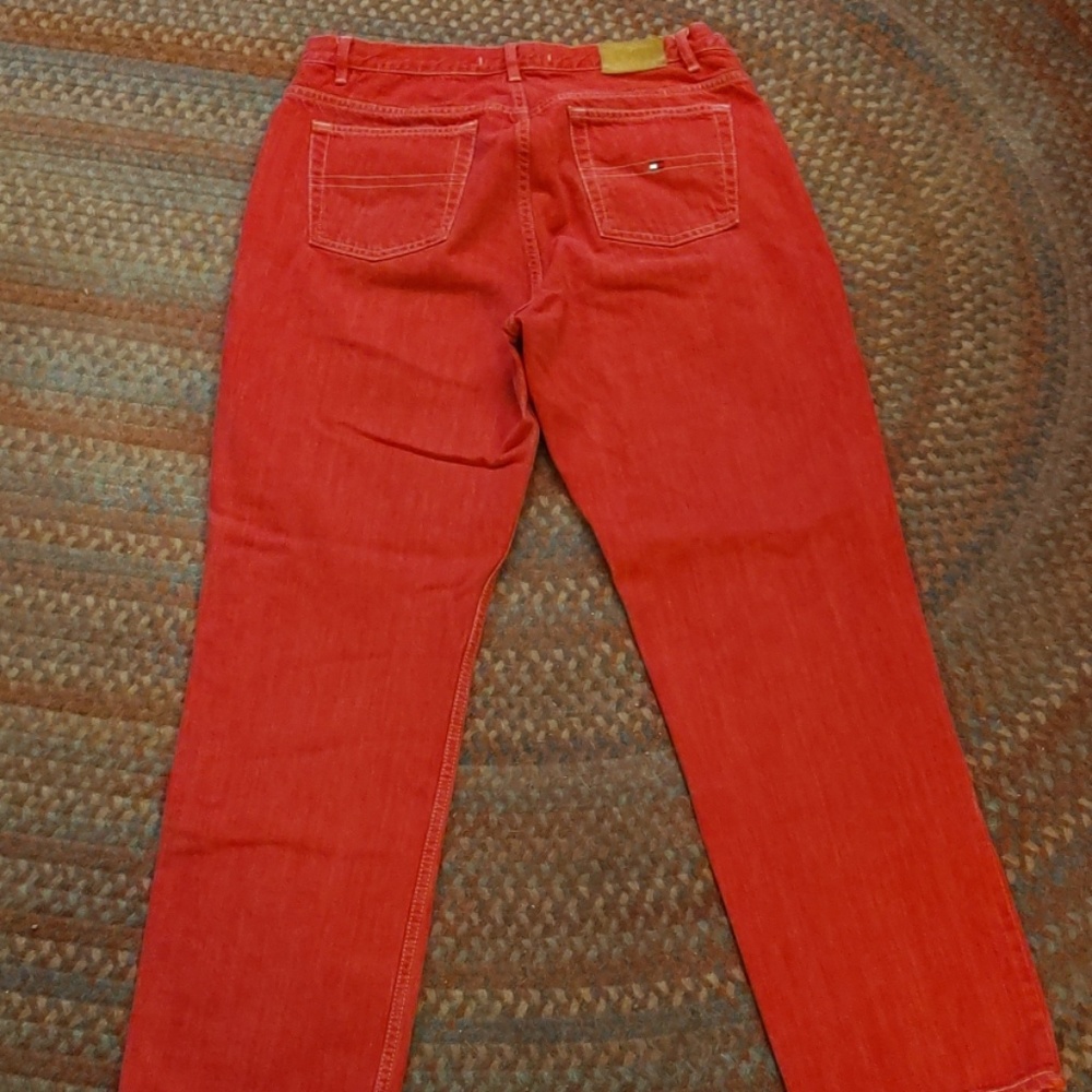 2/$25  Tommy Hilfiger red denim jeans